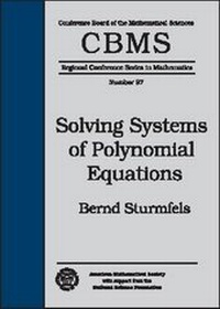 Abbildung von: Solving Systems of Polynomial Equations - American Mathematical Society