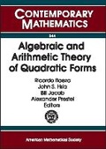 Cover: Algebraic and Arithmetic Theory of Quadratic Forms - American Mathematical Society