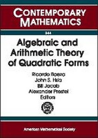 Enlarge image Cover: Algebraic and Arithmetic Theory of Quadratic Forms - American Mathematical Society