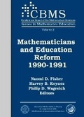 Cover: Mathematicians and Education Reform 1990-1991 - American Mathematical Society
