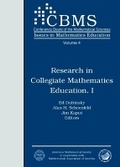 Cover: Research in Collegiate Mathematics Education I - American Mathematical Society