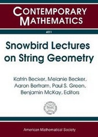 Abbildung von: Snowbird Lectures on String Geometry - American Mathematical Society