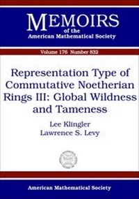 Abbildung von: Representation Type of Commutative Noetherian Rings III - American Mathematical Society