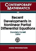 Cover: Recent Developments in Nonlinear Partial Differential Equations - American Mathematical Society
