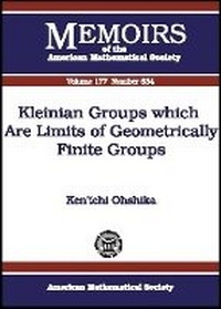 Enlarge image Cover: Kleinian Groups Which are Limits of Geometrically Finite Groups - American Mathematical Society