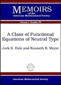 Cover: A Class of Functional Equations of Neutral Type - American Mathematical Society