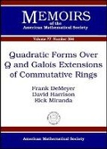 Cover: Quadratic Forms Over Q and Galois Extensions of Commutative Rings - American Mathematical Society