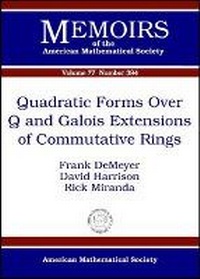 Enlarge image Cover: Quadratic Forms Over Q and Galois Extensions of Commutative Rings - American Mathematical Society