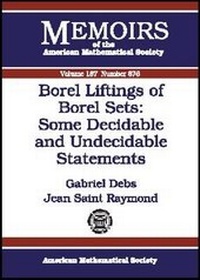 Abbildung von: Borel Liftings of Borel Sets - Some Decidable and Undecidable Statements - American Mathematical Society