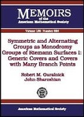 Cover: Symmetric and Alternating Groups As Monodromy Groups of Riemann Surfaces, Volume 1 - American Mathematical Society