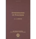 Cover: Approximation of Functions - American Mathematical Society