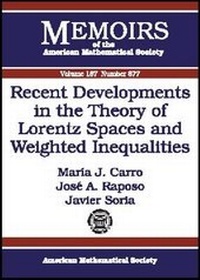 Abbildung von: Recent Developments in the Theory of Lorentz Spaces and Weighted Inequalities - American Mathematical Society
