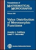 Cover: Value Distribution of Meromorphic Functions - American Mathematical Society