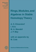 Cover: Rings, Modules, and Algebras in Stable Homotopy Theory - American Mathematical Society