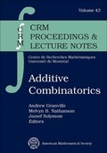 Cover: Additive Combinatorics - American Mathematical Society