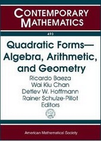 Abbildung von: Quadratic Forms - Algebra, Arithmetic, and Geometry - American Mathematical Society