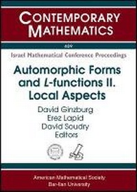 Enlarge image Cover: Automorphic Forms and L-functions II: Local Aspects - American Mathematical Society