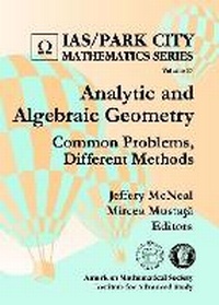 Enlarge image Cover: Analytic and Algebraic Geometry - American Mathematical Society