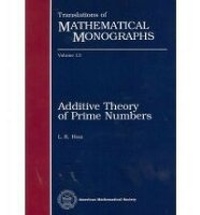 Enlarge image Cover: Additive Theory of Prime Numbers - American Mathematical Society