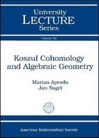 Abbildung von: Koszul Cohomology and Algebraic Geometry - American Mathematical Society