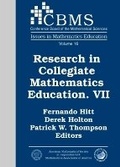 Cover: Research in Collegiate Mathematics Education VII - American Mathematical Society