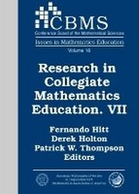 Enlarge image Cover: Research in Collegiate Mathematics Education VII - American Mathematical Society