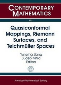 Enlarge image Cover: Quasiconformal Mappings, Riemann Surfaces, and Teichmuller Spaces - American Mathematical Society