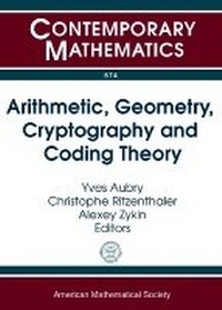 Enlarge image Cover: Arithmetic, Geometry, Cryptography and Coding Theory - American Mathematical Society