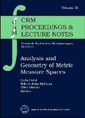 Cover: Analysis and Geometry of Metric Measure Spaces - American Mathematical Society