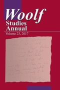 Cover: Woolf Studies Annual Volume 23 - Pace University Press