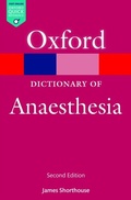 Cover: A Dictionary of Anaesthesia - OUP eBook