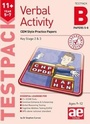 Cover: 11+ Verbal Activity Year 5-7 Testpack B Papers 5-8 - Accelerated Education Publications Ltd