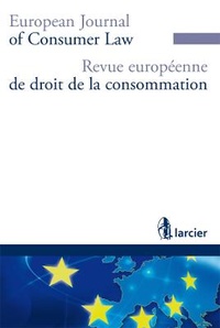Abbildung von: Revue Europeenne de Droit de la Consommation / European Journal of Consumer Law (R.E.D.C.) 2016 - Larcier
