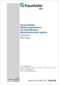 Cover: Einsatz hybrider Optimierungsverfahren zur Inbetriebnahme elektromechanischer Systeme - Wissenschaftliche Scripten