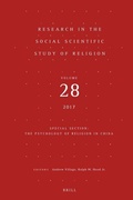 Cover: Research in the Social Scientific Study of Religion, Volume 28 - Brill