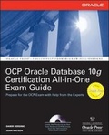Cover: Oracle Database 10g OCP Certification All-In-One Exam Guide - Osborne/McGraw-Hill