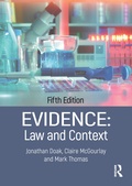 Abbildung von: Evidence: Law and Context - Routledge