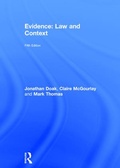 Abbildung von: Evidence: Law and Context - Routledge