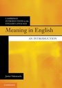 Cover: Meaning in English - Cambridge University Press