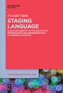 Cover: Staging Language - De Gruyter Mouton