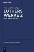 Cover: Schriften von 1520-1524 - De Gruyter