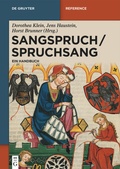 Cover: Sangspruch / Spruchsang - De Gruyter