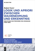 Cover: Logik und Apriori zwischen Wahrnehmung und Erkenntnis - De Gruyter