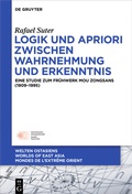Cover: Logik und Apriori zwischen Wahrnehmung und Erkenntnis - De Gruyter