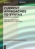 Cover: Current Approaches to Syntax - De Gruyter Mouton