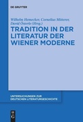 Cover: Tradition in der Literatur der Wiener Moderne - De Gruyter
