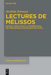 Enlarge image Cover: Lectures de Mélissos - De Gruyter
