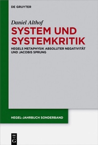 Abbildung von: System und Systemkritik - De Gruyter
