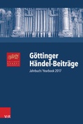 Cover: G&ouml;ttinger H&auml;ndel-Beitr&auml;ge, Band 18 - Vandenhoeck & Ruprecht
