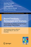 Cover: Beyond Databases, Architectures and Structures. Towards Efficient Solutions for Data Analysis and Knowledge Representation - Springer